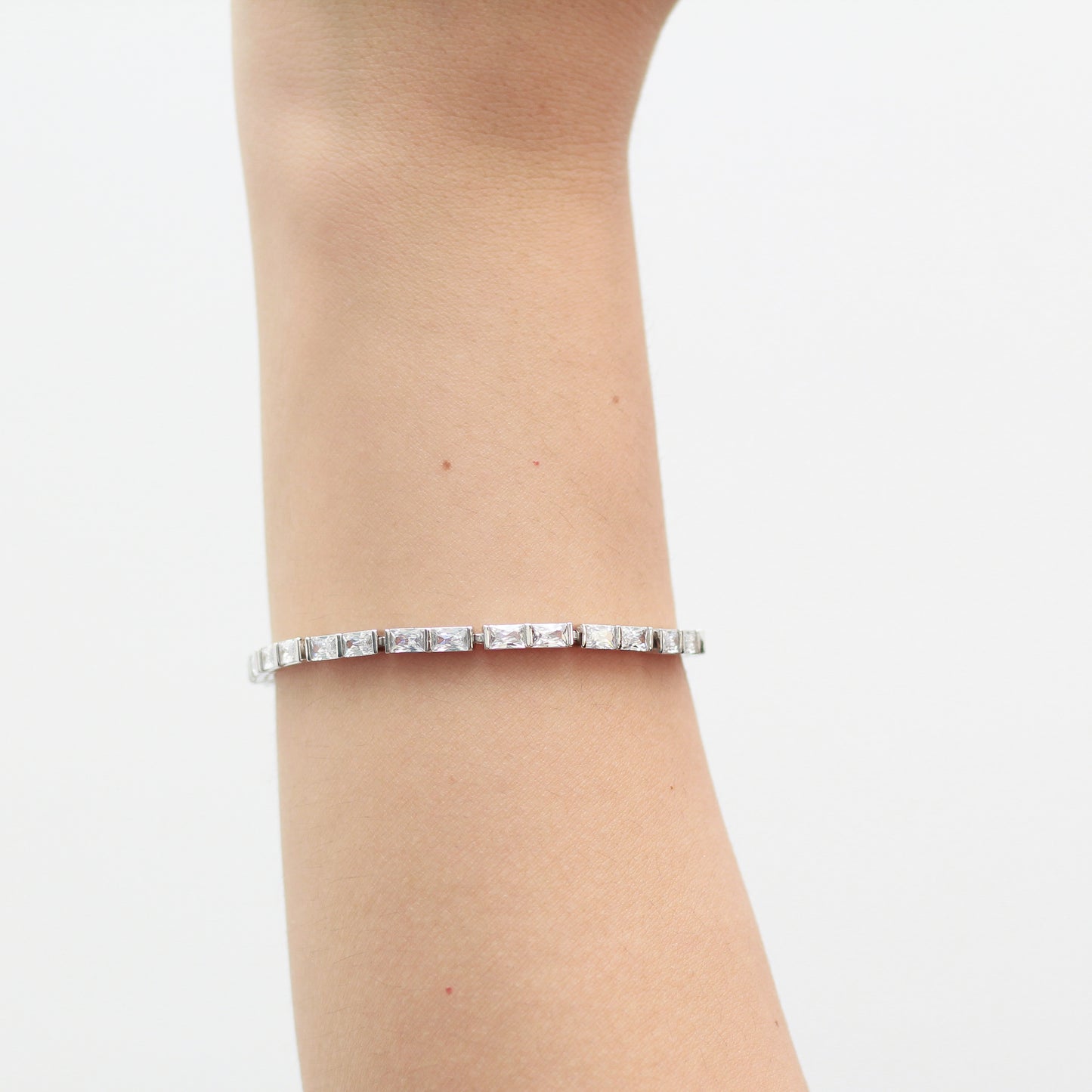Pulsera en baño de rodio