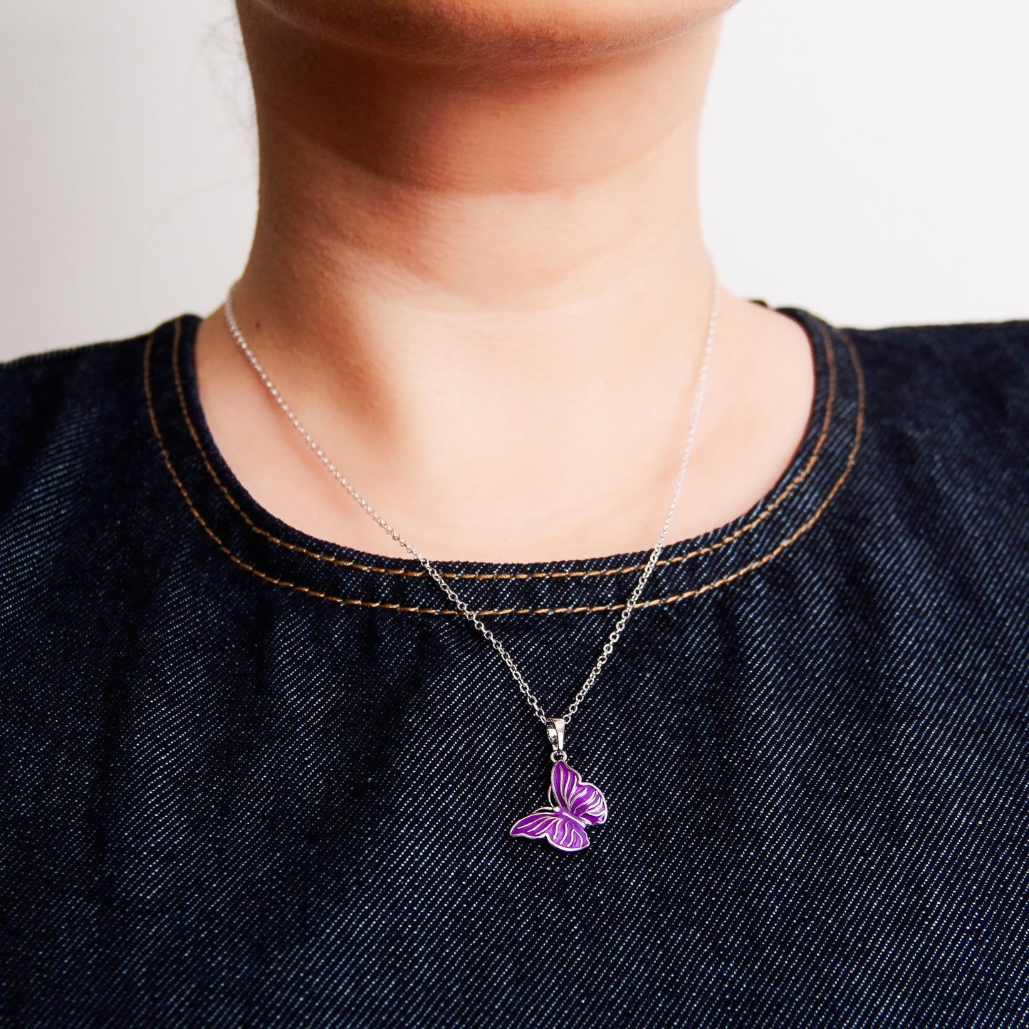 Collar en baño de rodio