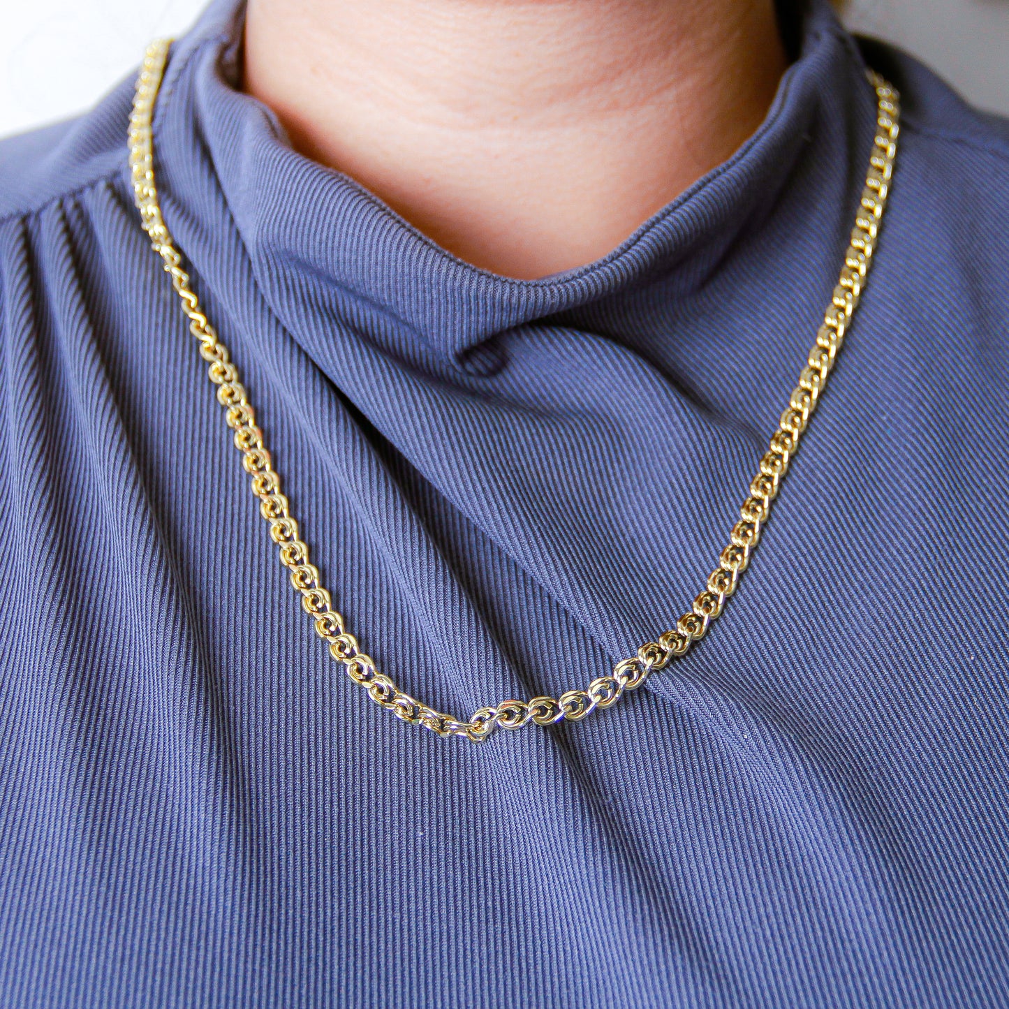 Cadena baño de oro 18k