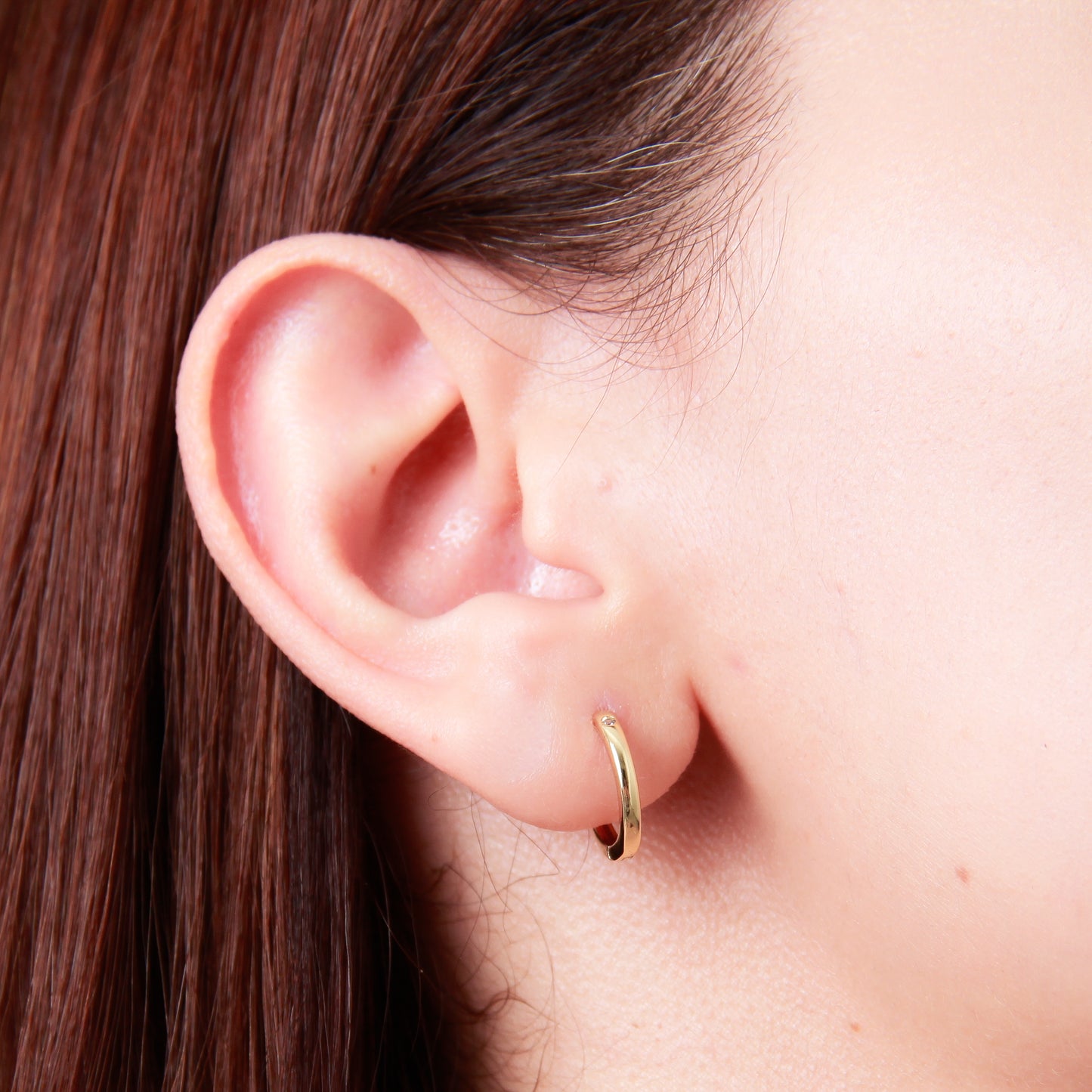 Arete en baño de oro 18k