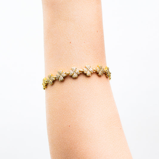 Pulsera en baño de oro 18k