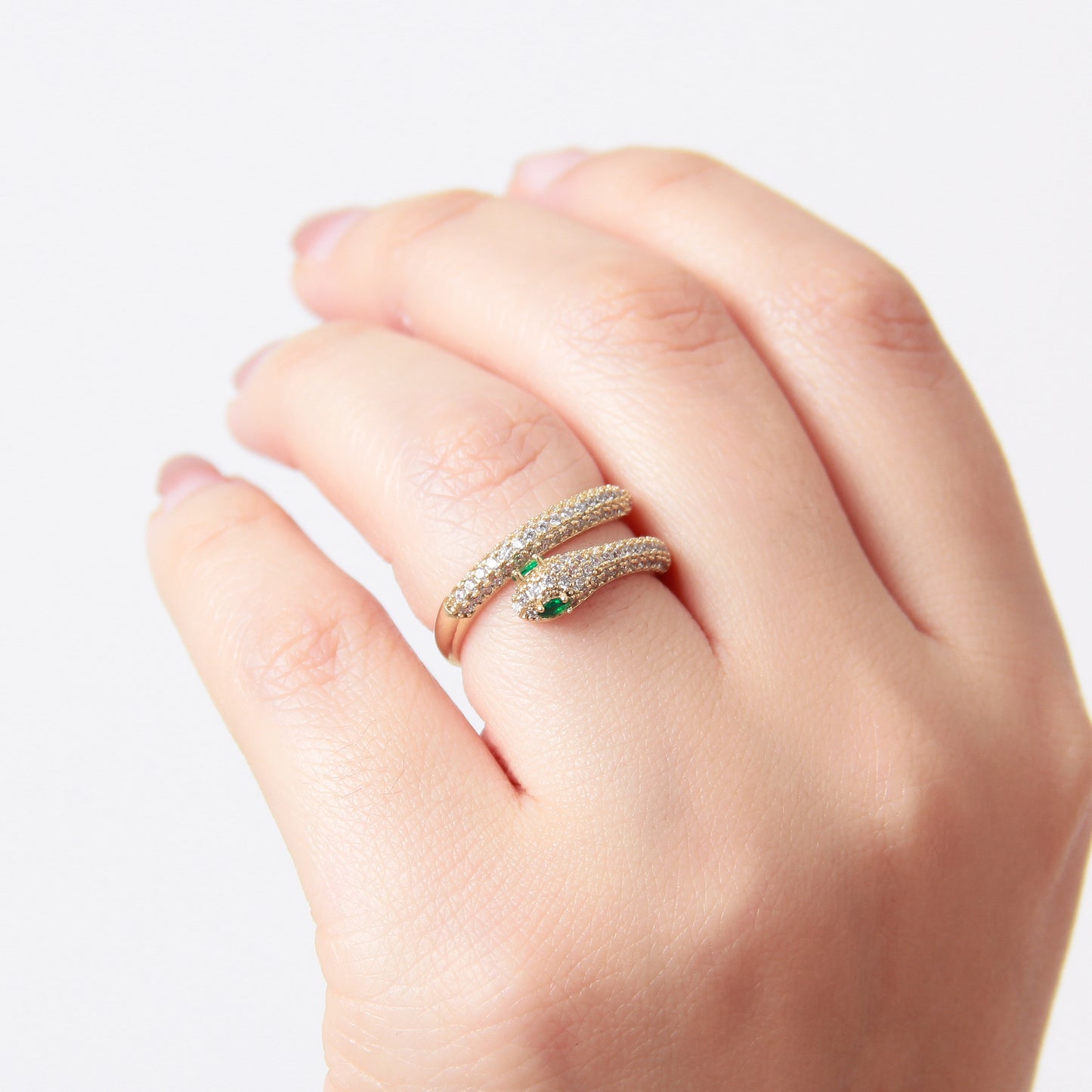 Anillo en baño de oro 18 k