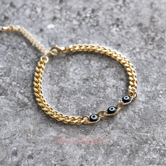 Pulsera en baño de oro 18k