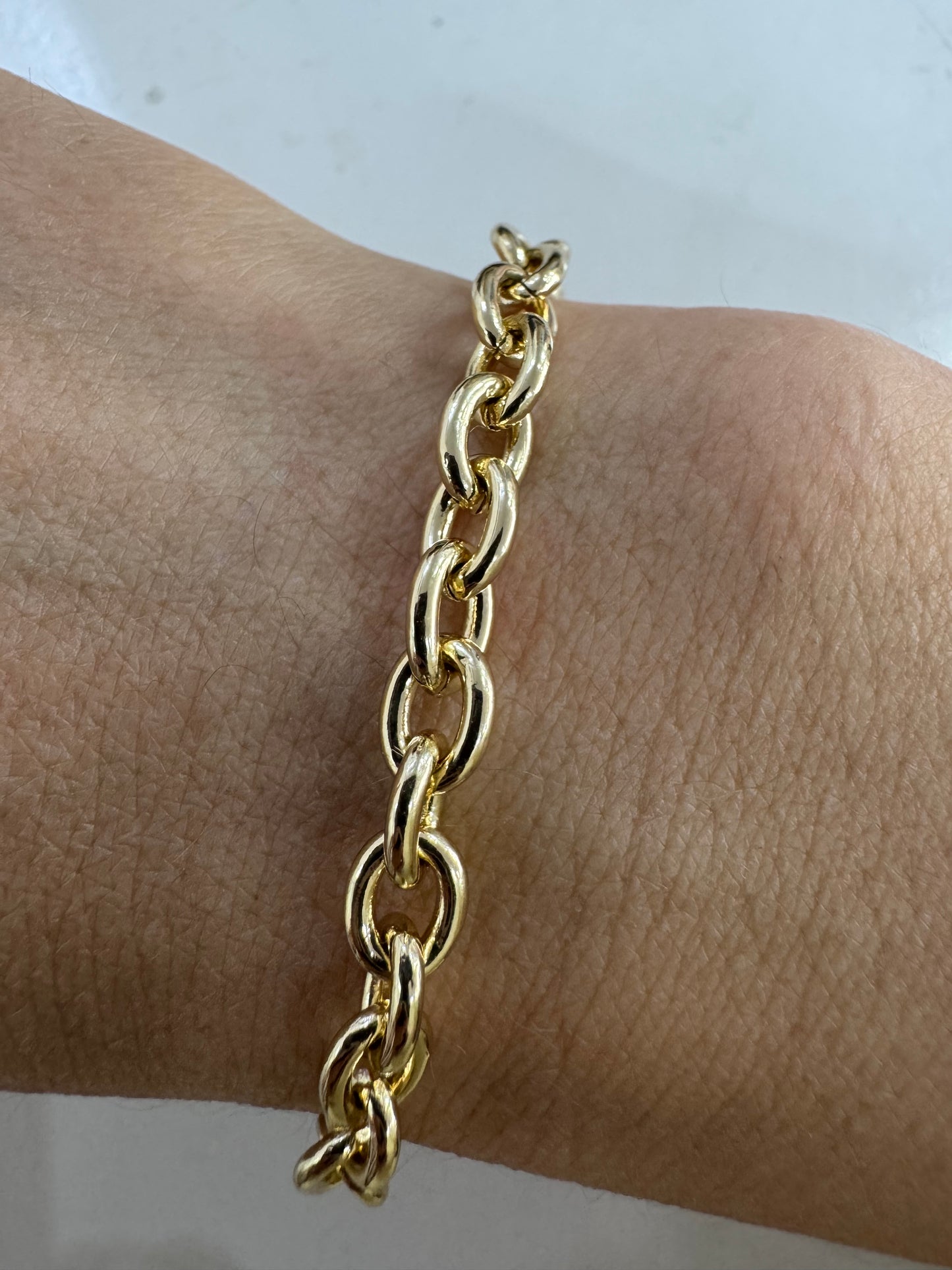 Pulsera en baño de oro 18k