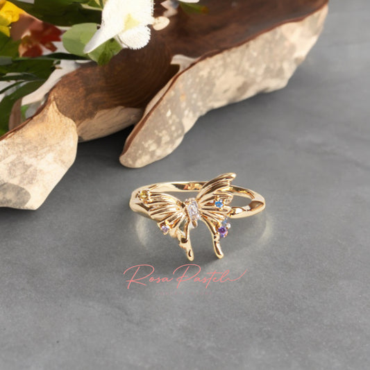 Anillo en baño de oro 18k