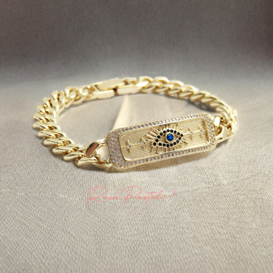 Pulsera en baño de oro 18k