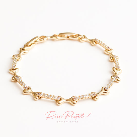 Pulsera en baño de oro 18k