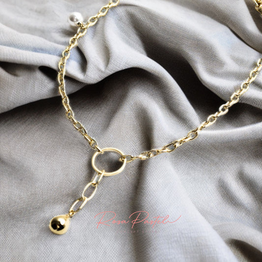 Collar en baño de oro 18k