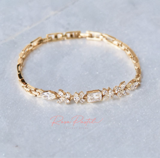 Pulsera en baño de oro 18k