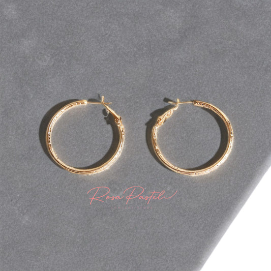 Aretes en baño de oro 18k