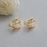 Arete en baño de oro 18k