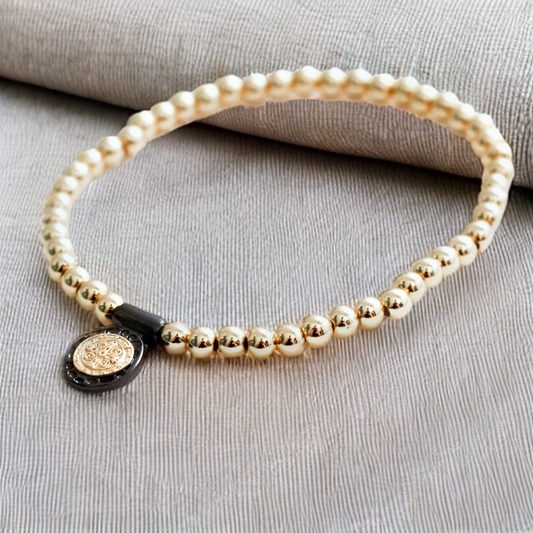 Pulsera baño de oro 18k