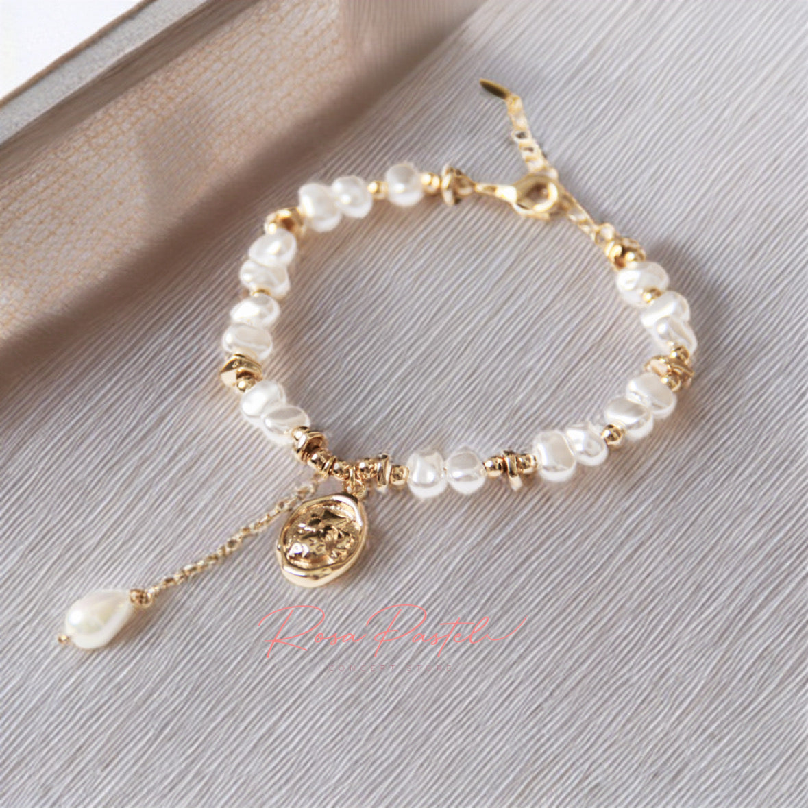 Pulsera en baño de oro 18k
