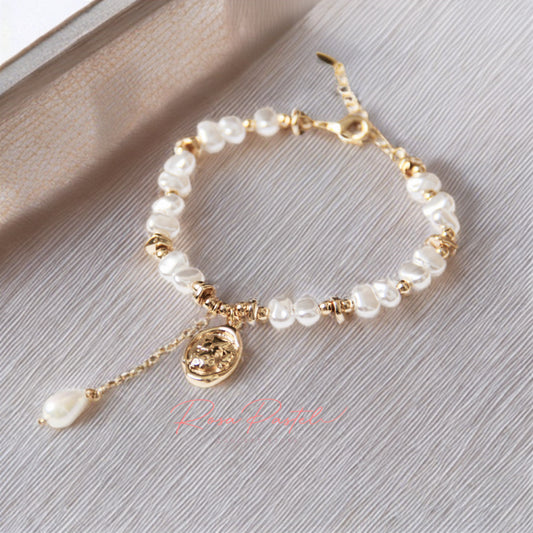 Pulsera en baño de oro 18k
