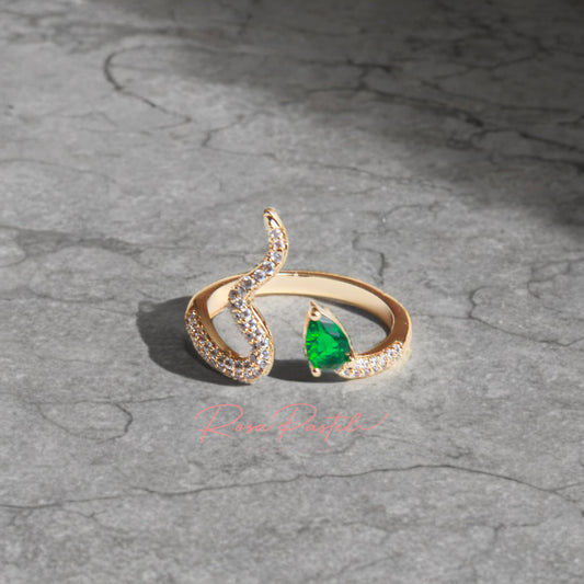 Anillo en baño de oro 18k
