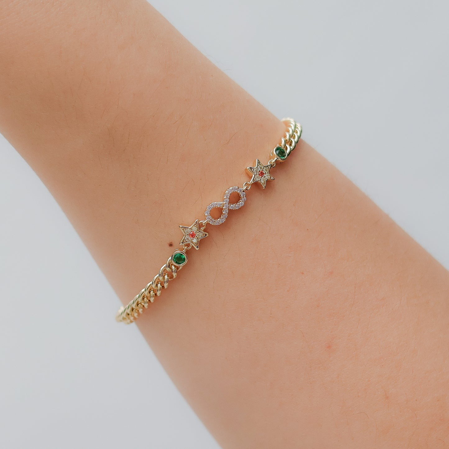Pulsera en baño de oro 18k