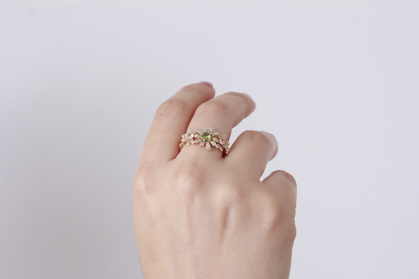 Anillo en baño de oro 18 k