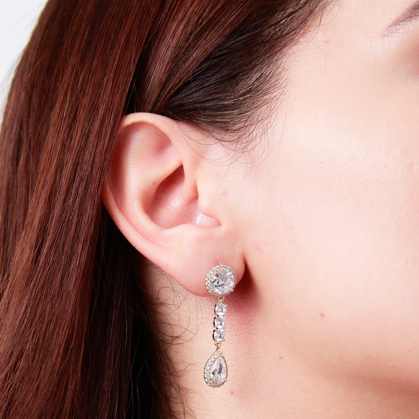 Arete en baño de oro 18k