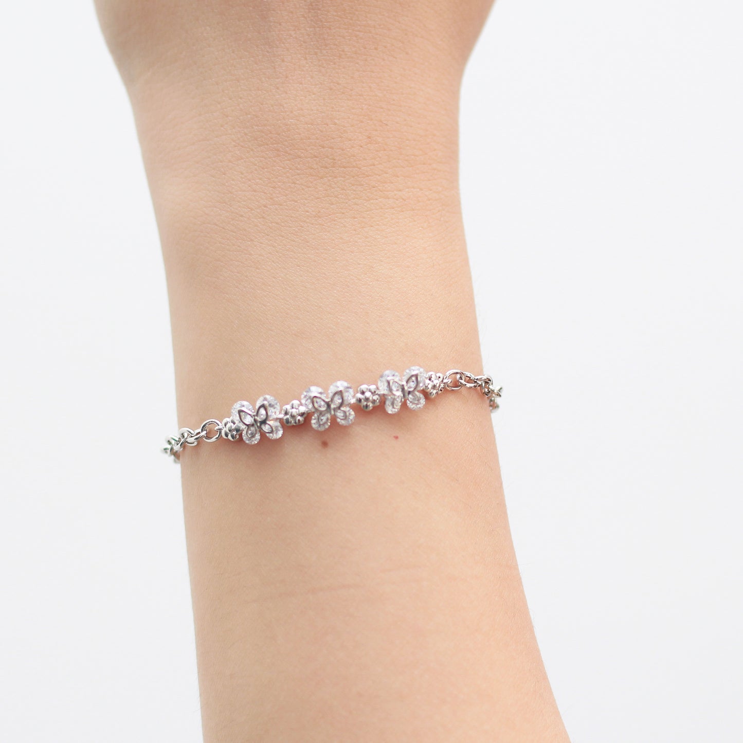 Pulsera en baño de rodio