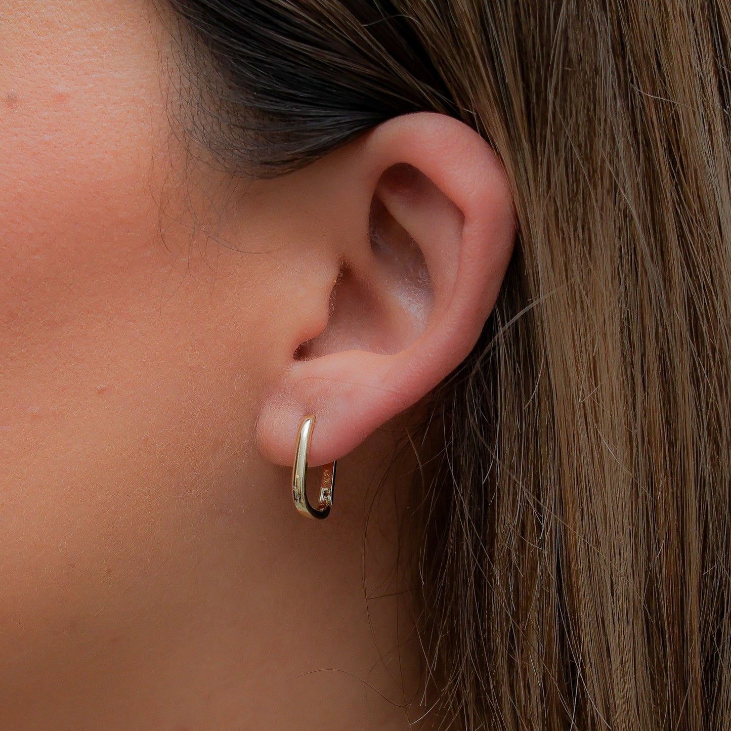 Aretes en baño de oro 18k