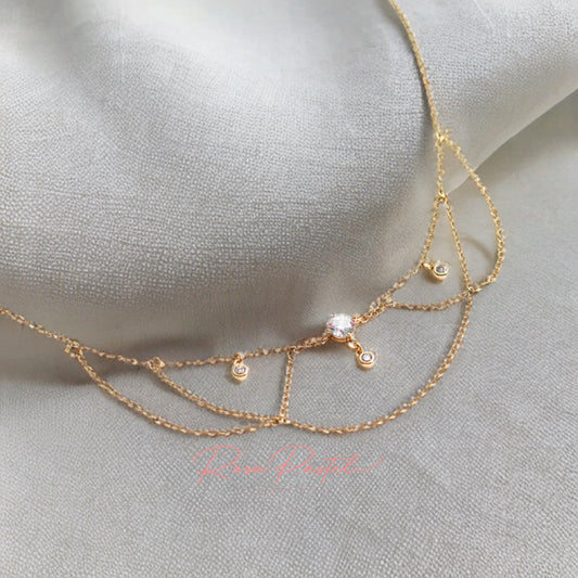 Collar en baño de oro 18k