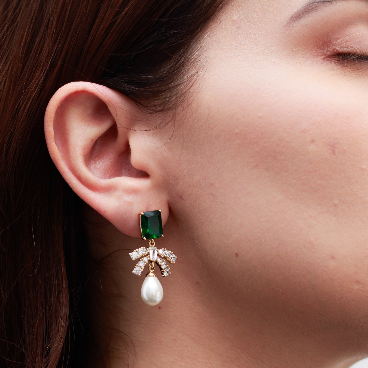 Aretes en baño de oro 18k