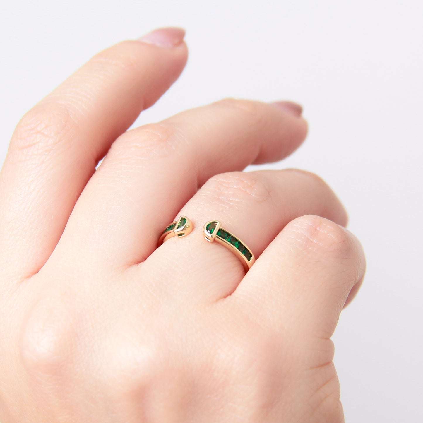 Anillo en baño de oro 18 k