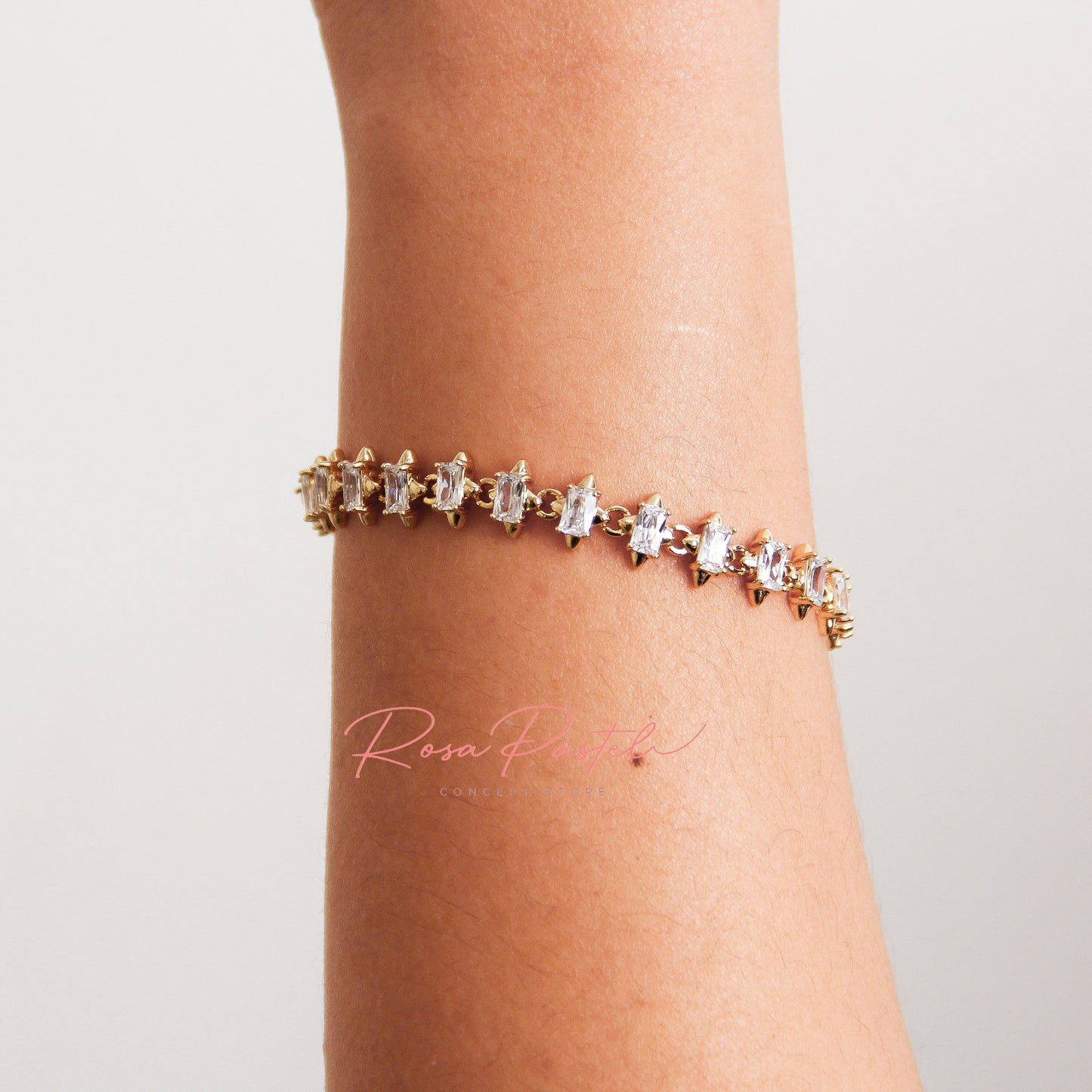 Pulsera en baño de oro 18k