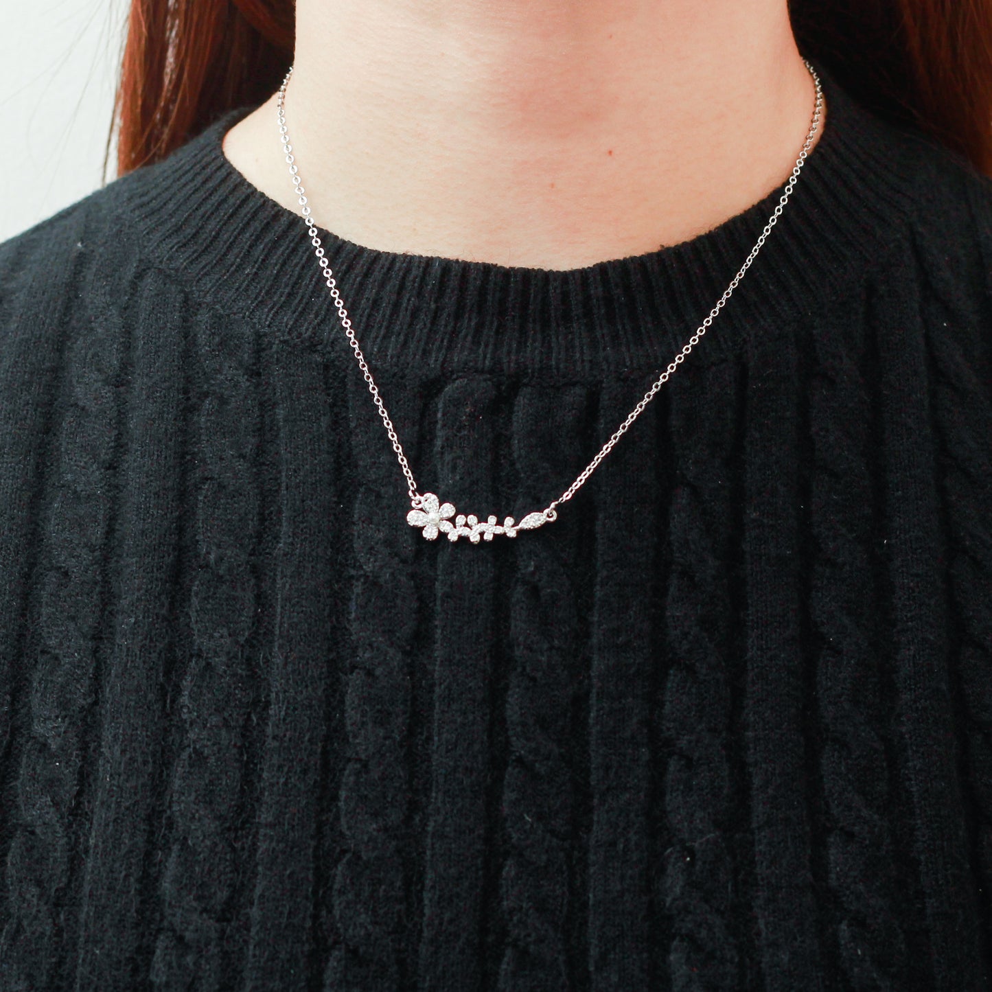 Collar baño de Rodio