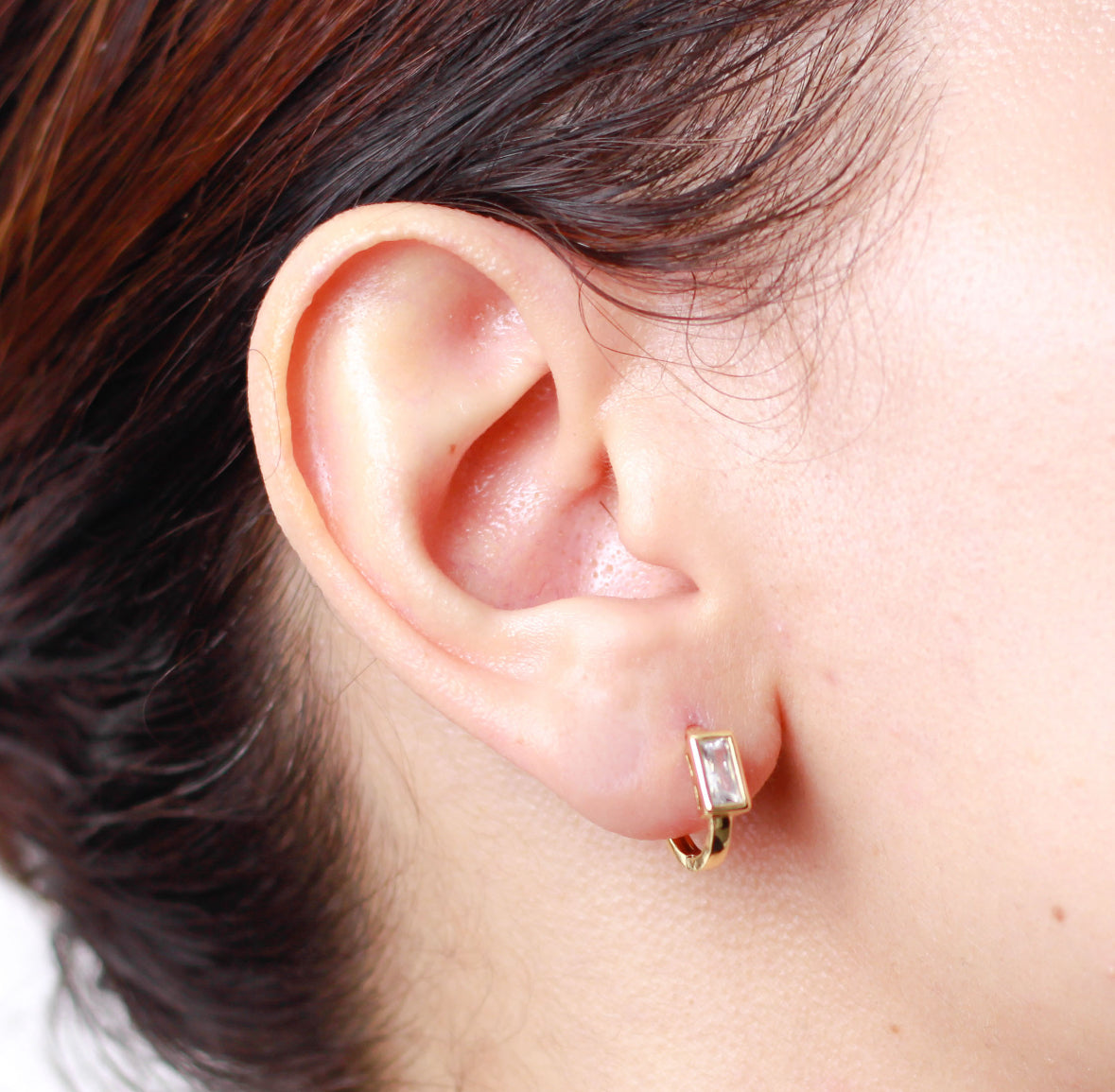 Arete en baño de oro 18k