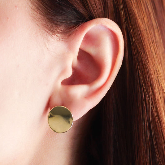 Arete en baño de oro 18 kilates