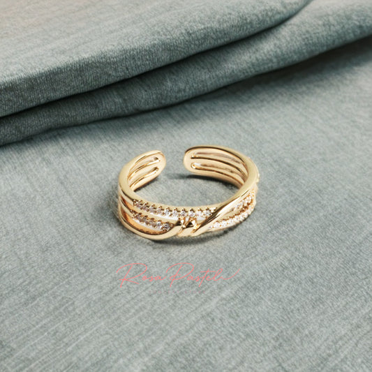 Anillo en baño de oro 18k