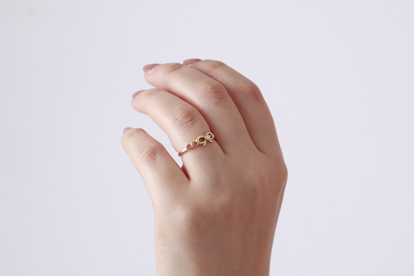 Anillo en baño de oro 18 k