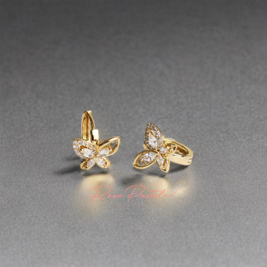 Arete en baño de oro 18K