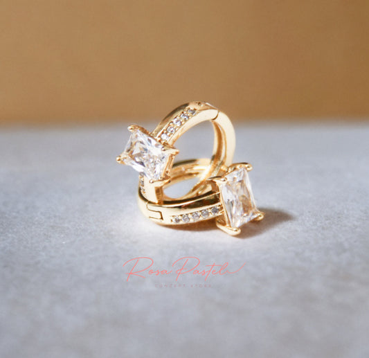 Arete en baño de oro 18k