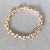 Pulsera en baño de oro 18k