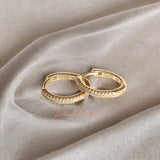 Aretes en baño de oro 18k