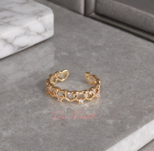 Anillo baño de oro 18k