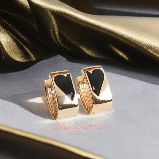 Aretes en baño de oro 18k