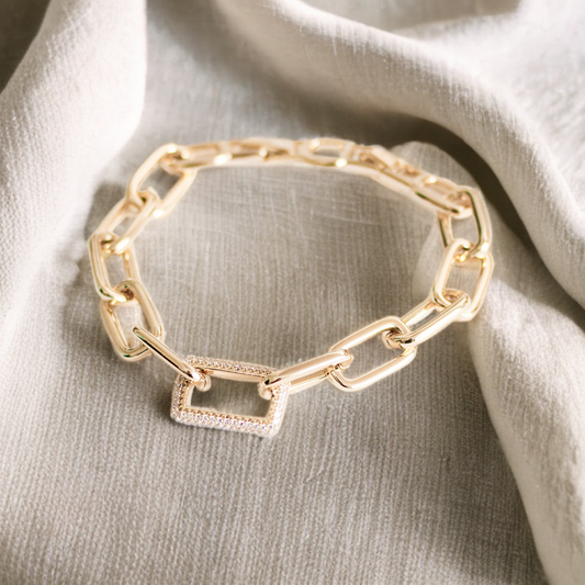 Pulsera en baño de oro 18k