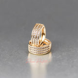 Arete en baño de oro 18k