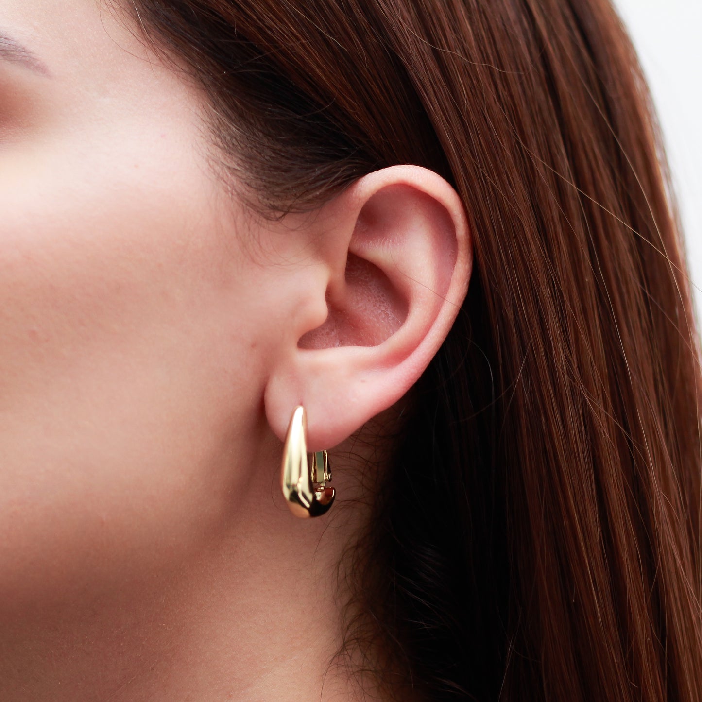 Aretes en baño de oro 18k