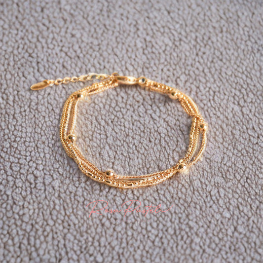 Pulsera en baño de oro 18K