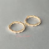 Arete en baño de oro 18k