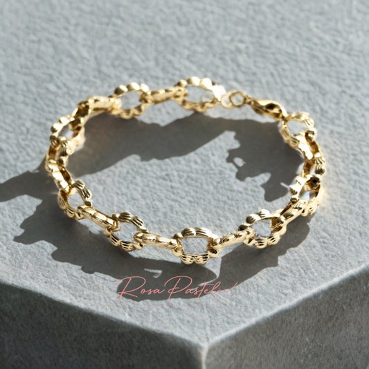 Pulsera en baño de oro 18k