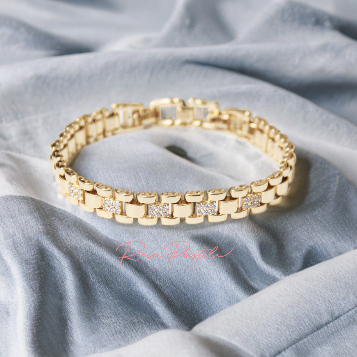 Pulsera en baño de oro 18k