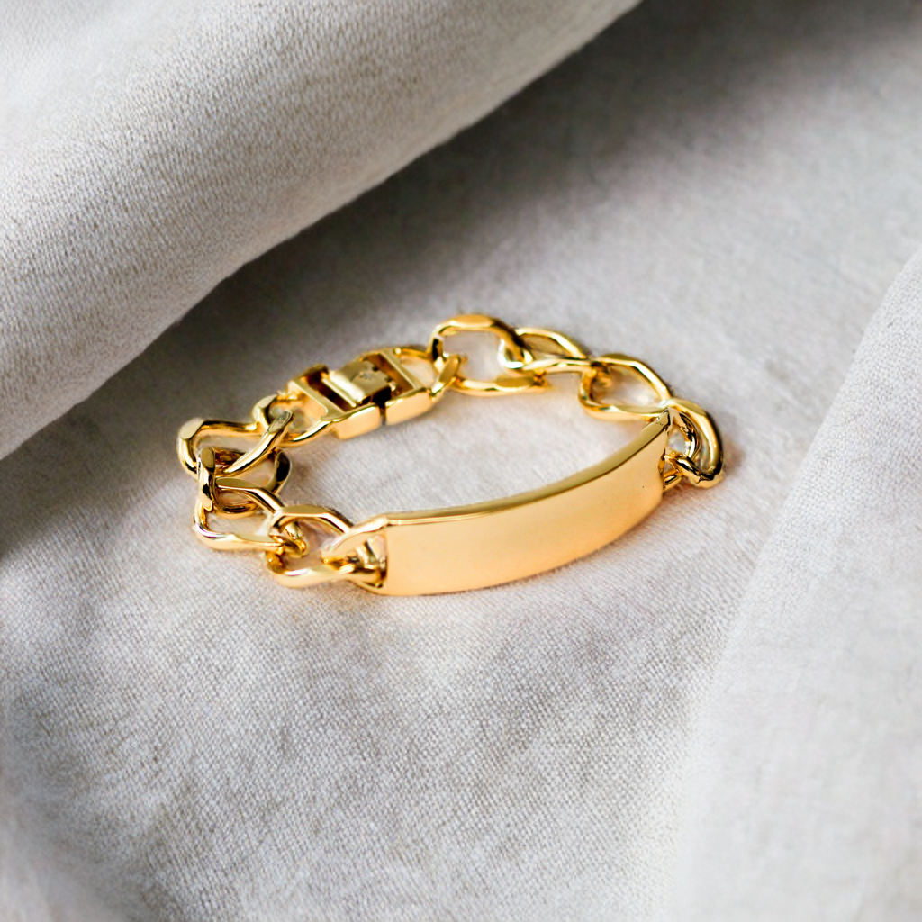 Esclava en baño de oro 18k