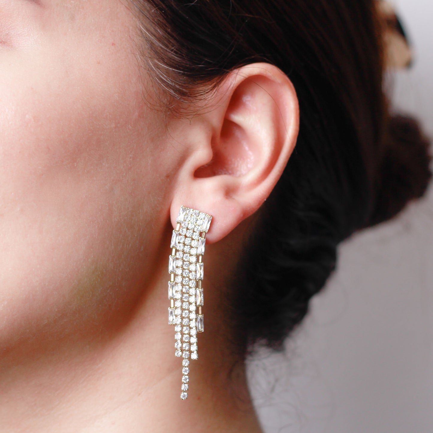Arete en baño de oro 18k