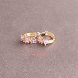 Aretes en baño de oro 18K