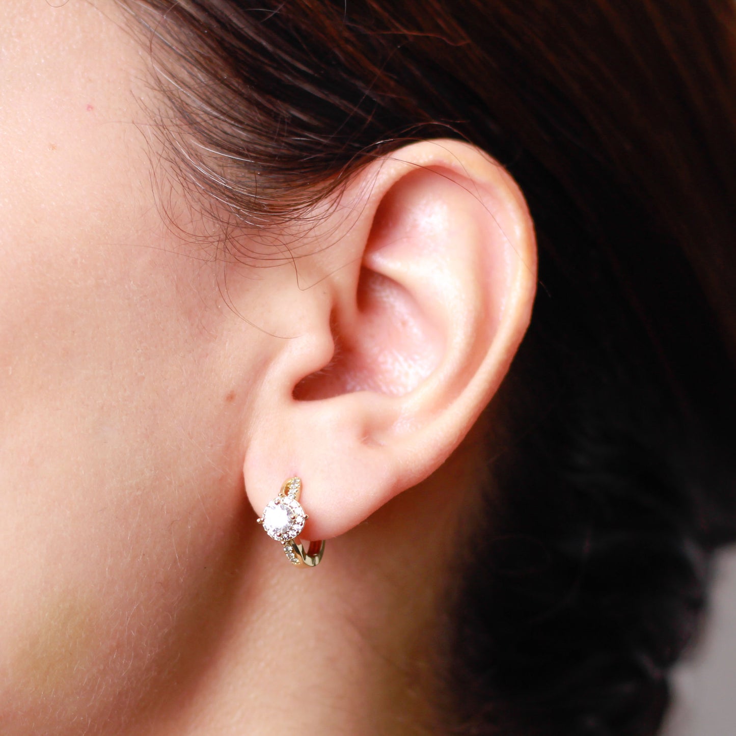 Arete en baño de oro 18k